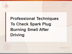 How to Check Spark Plug Burning Smell After Driving: Professional Diagnostic Techniques